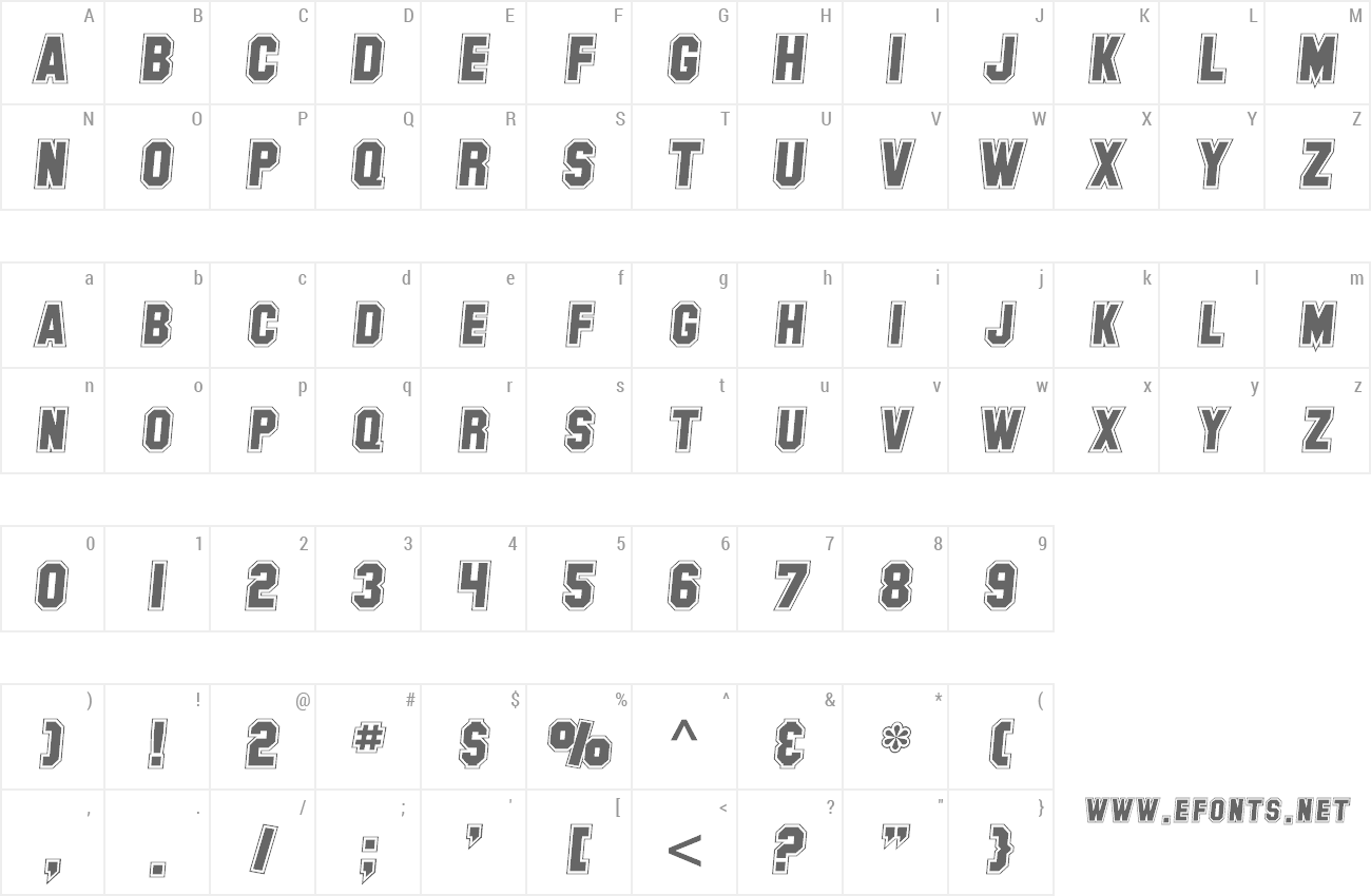 Font SF Collegiate preview